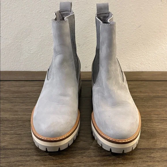[Timberland] Courmayeur Valley Chelsea Leather Boots w/ Herringbone Women’s 10 - Picture 5 of 12
